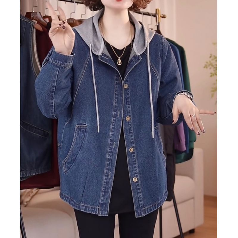 Patchwork Jean Jacket - European High-Quality Denim Jacket Women Spring