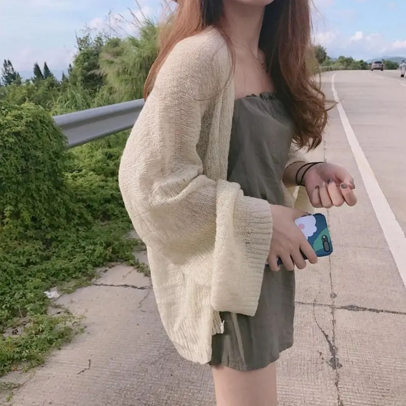 Spring Autumn Sheer Knit Cardi - Crop Cardigan Vintage review and price