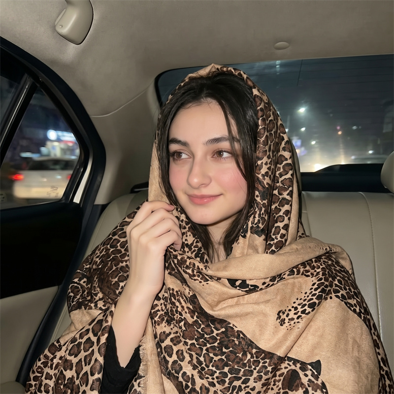 Vintage Leopard Print Hijab an - Vintage Fashion Hijab review and price