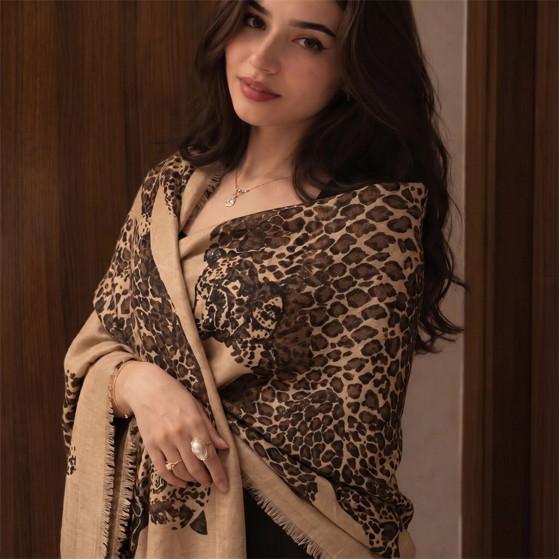 Vintage Leopard Print Hijab an - Vintage Fashion Hijab review and price