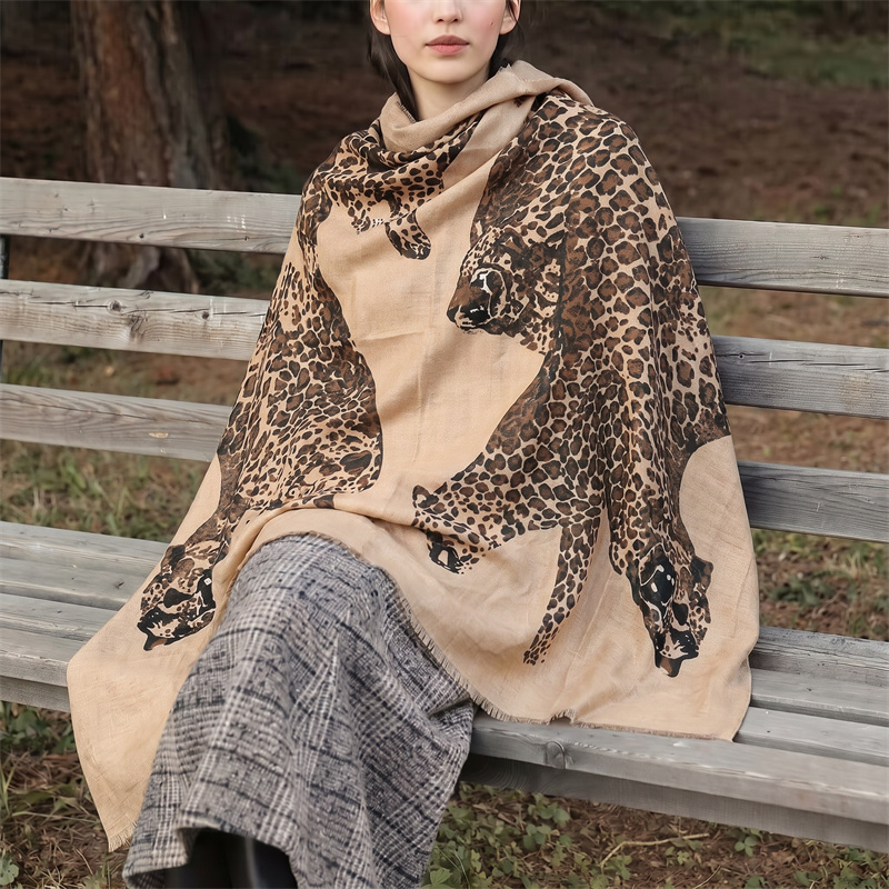 Vintage Leopard Print Hijab an - Vintage Fashion Hijab review and price