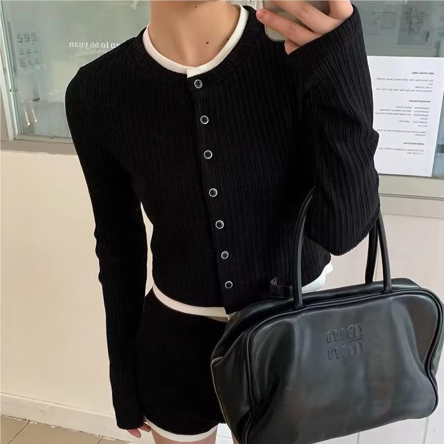 Long sleeve tops woman 2024 Su - Crop Cardigan Vintage review and price