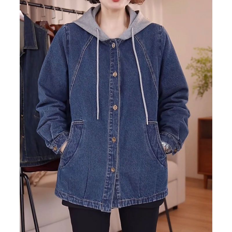 European High-Quality Denim Ja - Patchwork Jean Jacket review and price