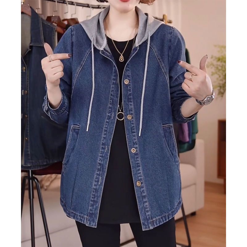 European High-Quality Denim Ja - Patchwork Jean Jacket review and price