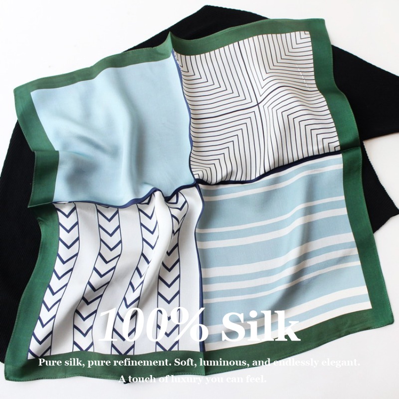 New 53cm 100% Mulberry Silk Sc - Vintage Fashion Hijab review and price