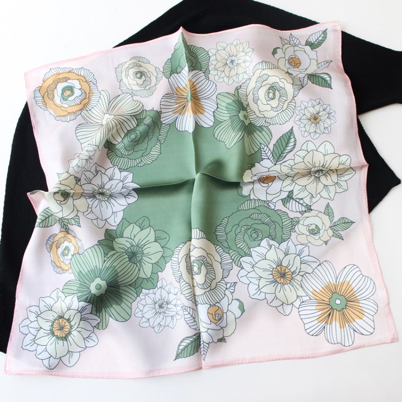 New 53cm 100% Mulberry Silk Sc - Vintage Fashion Hijab review and price