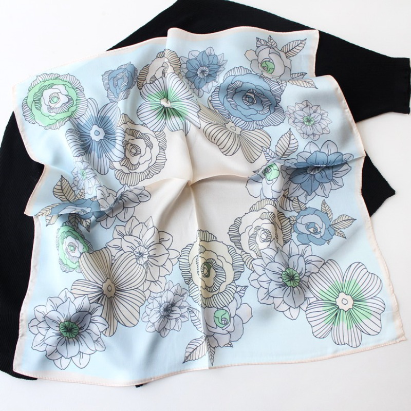 New 53cm 100% Mulberry Silk Sc - Vintage Fashion Hijab review and price
