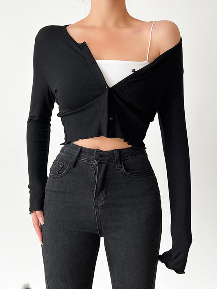 Women Black Gothic Cardigan Sw - Crop Cardigan Vintage review and price