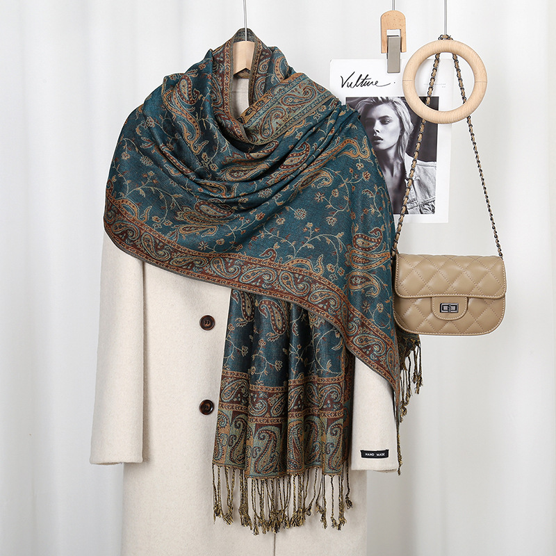 Bohemian Cashew Print Scarf Fo - Vintage Fashion Hijab review and price