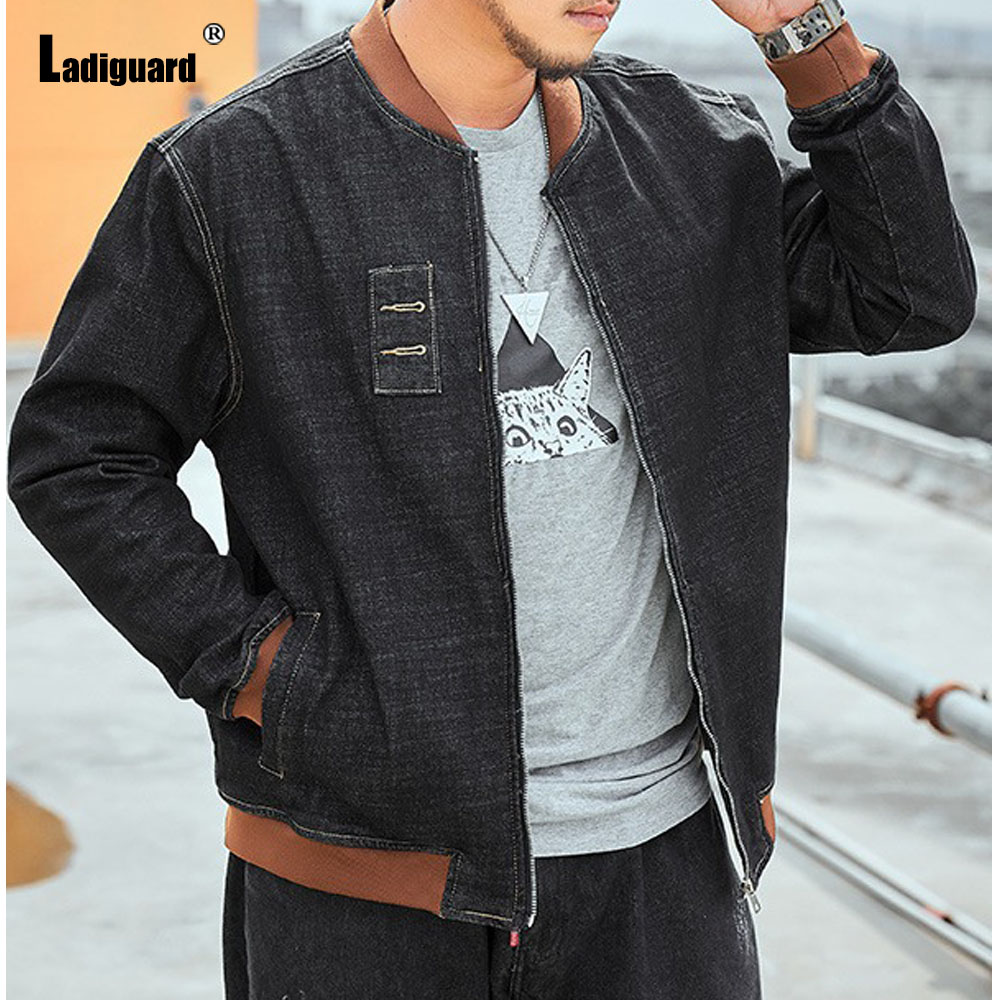 Ladiguard Plus Size 7xl Mens P - Patchwork Jean Jacket review and price