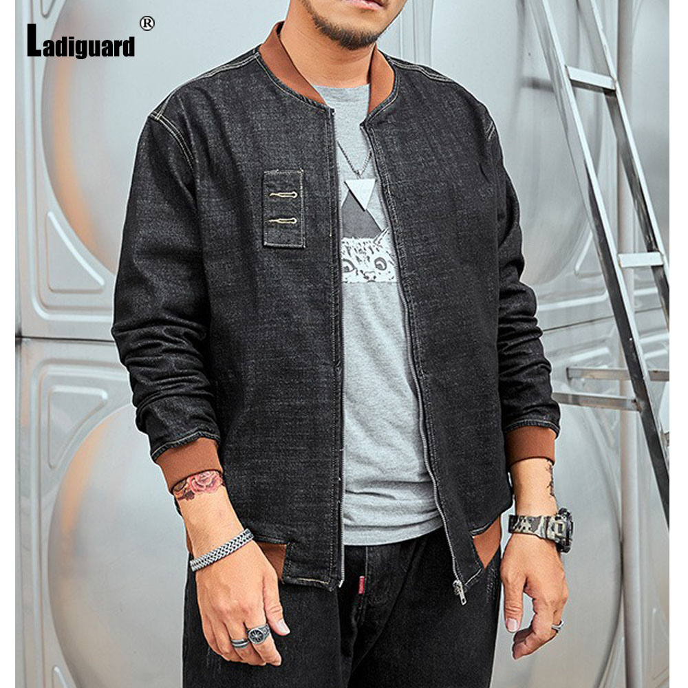 Ladiguard Plus Size 7xl Mens P - Patchwork Jean Jacket review and price
