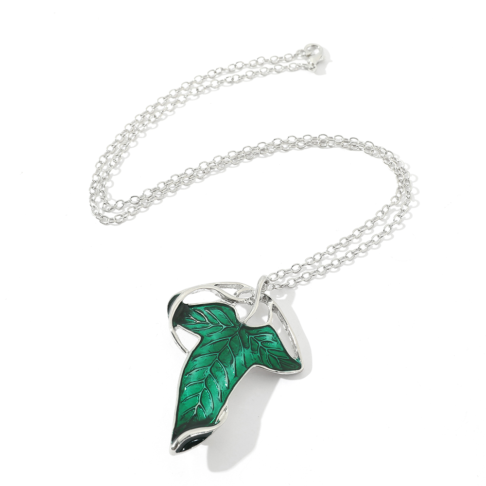 Vintage Green Leaf Pendant Nec - Vintage Fashion Jewelry review and price