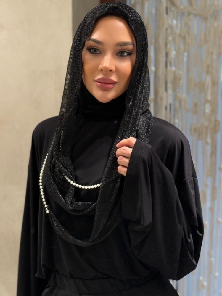 New Dubai Hood Hijab Pearl Lan - Vintage Fashion Hijab review and price