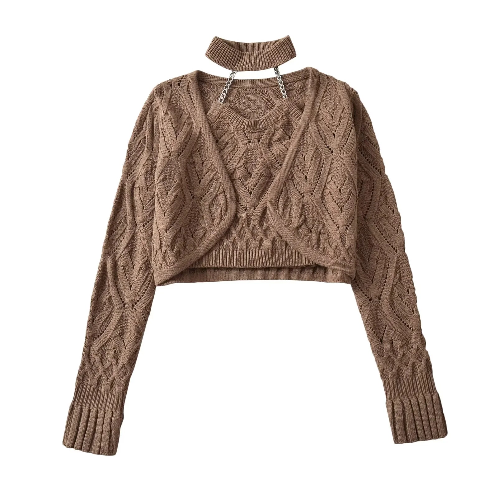 Women Black Halter Cropped Cam - Crop Cardigan Vintage review and price