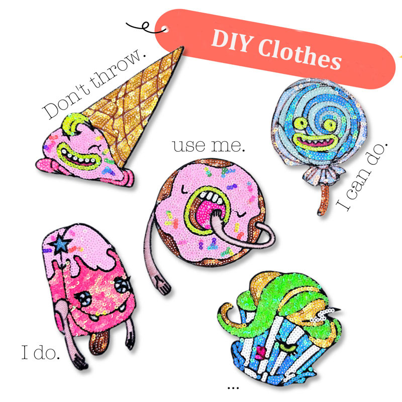 5PCS/Set Embroidered Sequins D - Patchwork Jean Jacket review and price