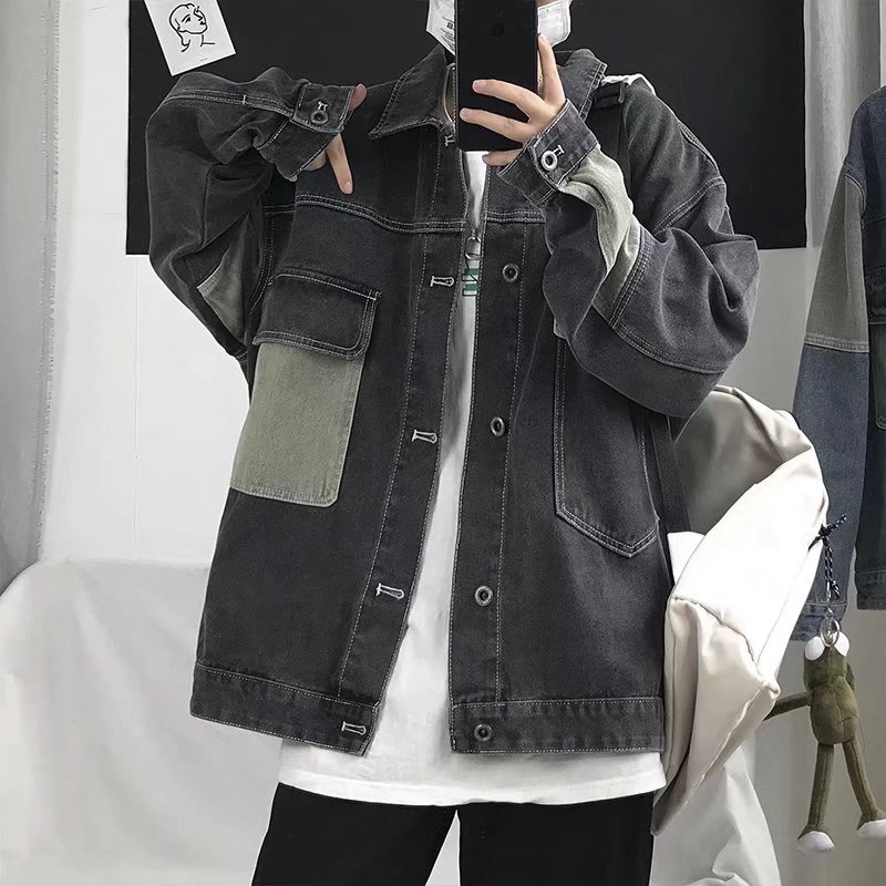2026 Men's Casual Oversize Den - Patchwork Jean Jacket review and price