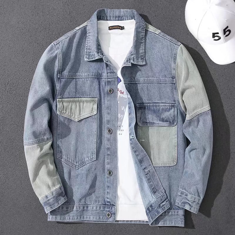 2026 Men's Casual Oversize Den - Patchwork Jean Jacket review and price