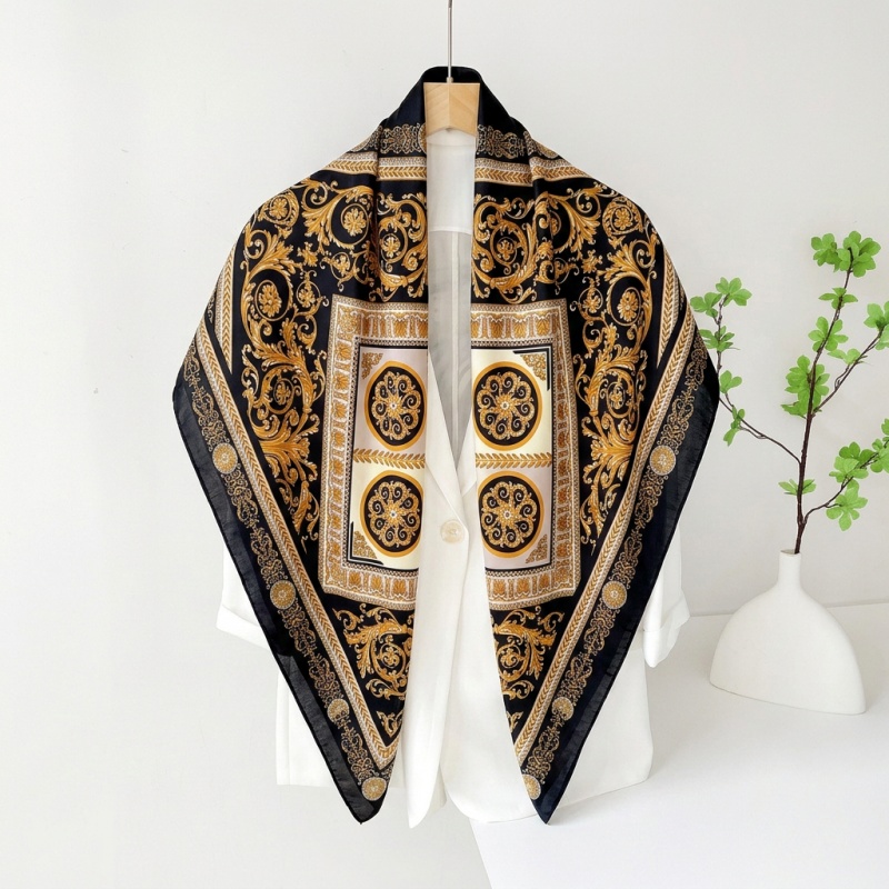 Vintage Satin Square Scarf Wom - Vintage Fashion Hijab review and price