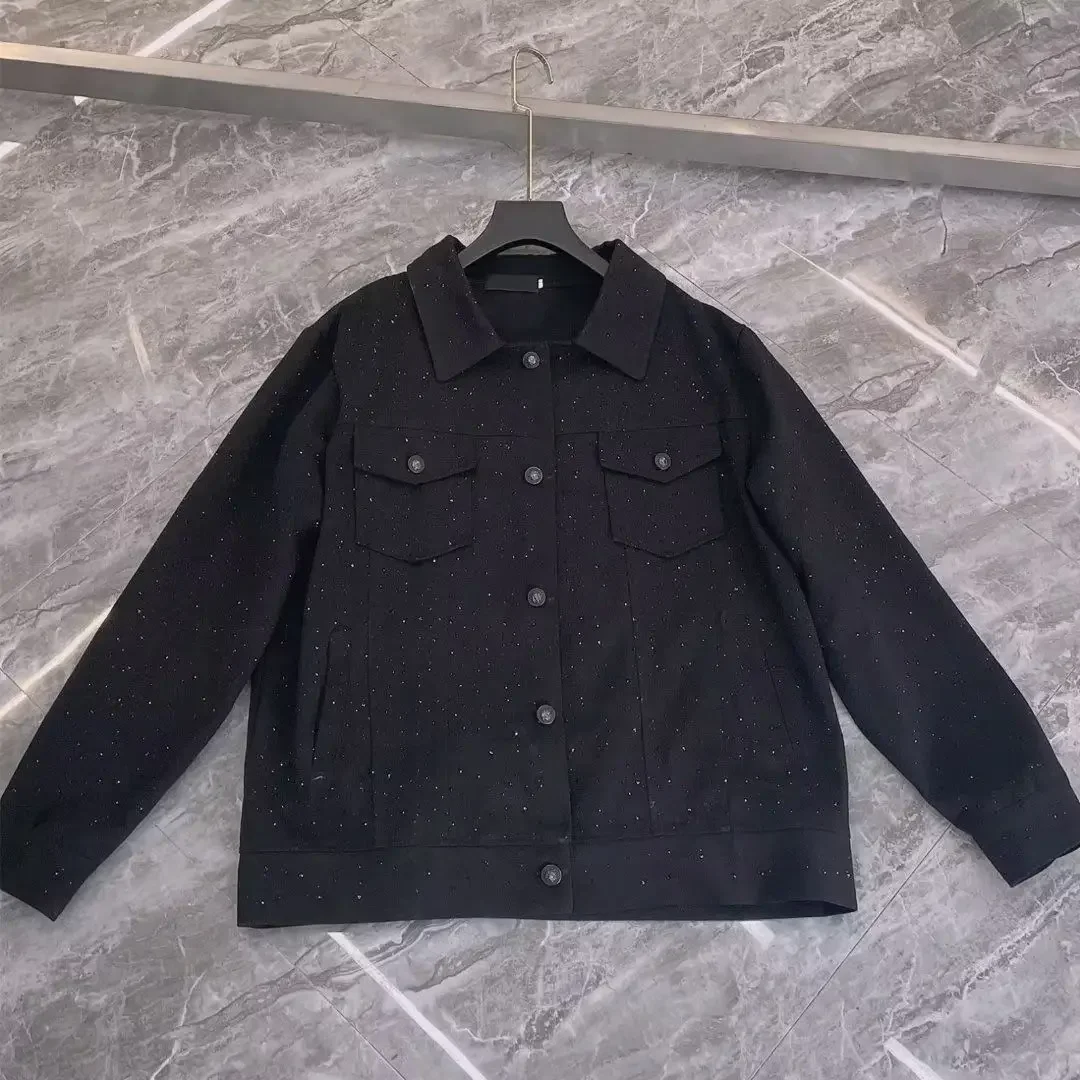 Jeans Coat for Men Button Casu - Patchwork Jean Jacket review and price