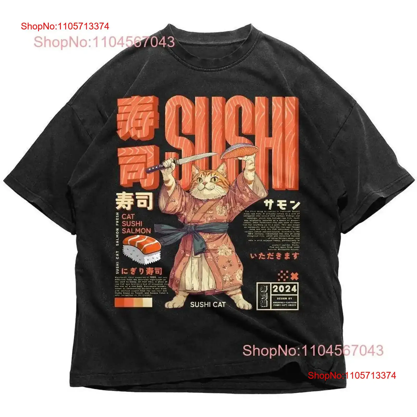 Sushi Cat Japanese T Shirt Ret - Vintage Fashion In Tokyo review and price