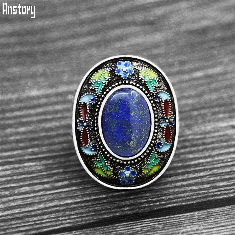 Vintage Oval Quartz Lapis Ring - Vintage Fashion Illustration review and price