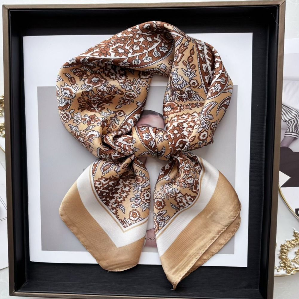 New Luxury Print Imitation Sil - Vintage Fashion Hijab review and price