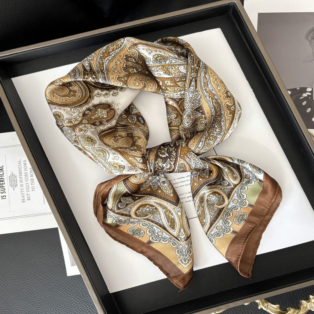 New Luxury Print Imitation Sil - Vintage Fashion Hijab review and price