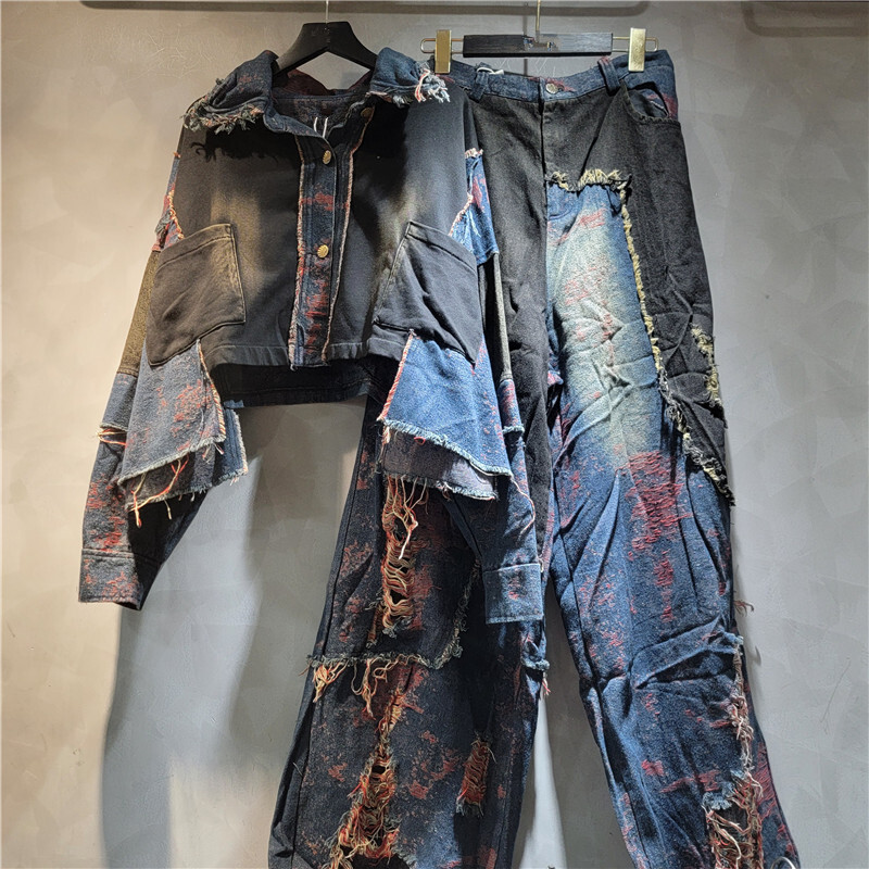 WTHT New Fashion Women's Patch - Patchwork Jean Jacket review and price