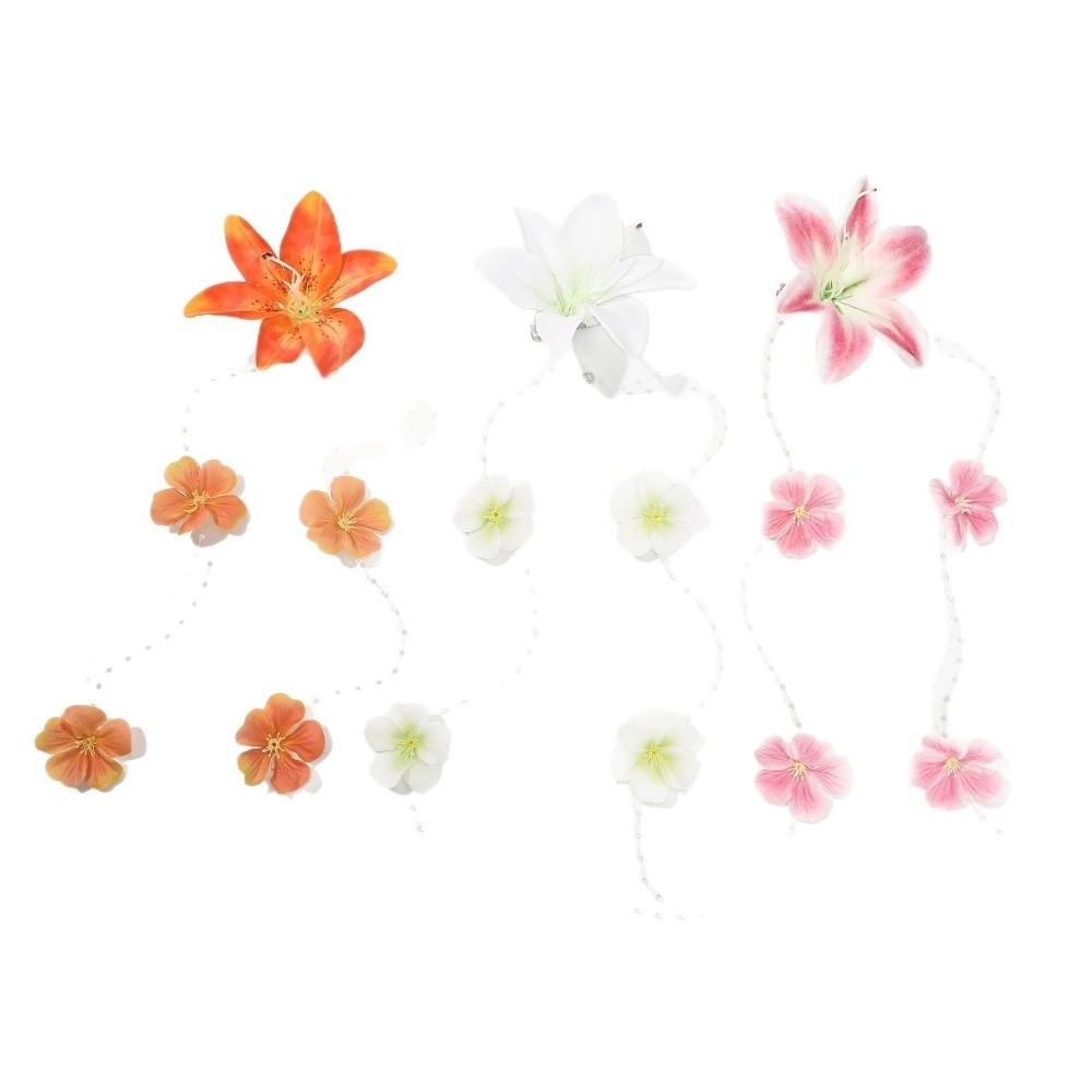 Girl Sweet Lily Flower Hair Cl - Vintage Fashion Boutique review and price