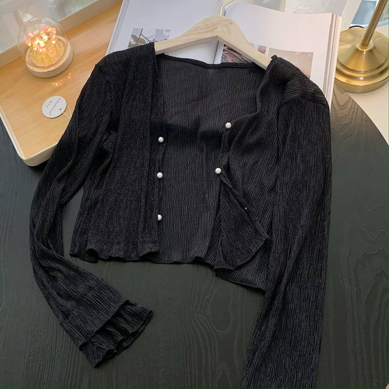 2026 Knitted Thin Sweater Card - Crop Cardigan Vintage review and price