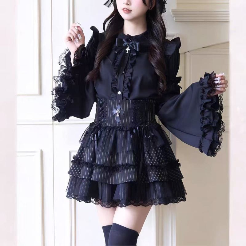 Women Vintage Gothic Lolita Lo - Vintage Fashion Subculture review and price