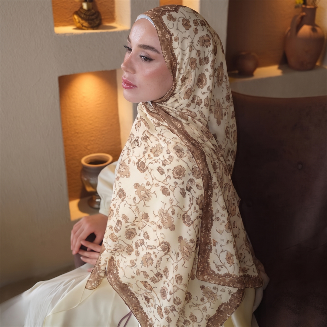 Vintage Floral Print Hijab Sof - Vintage Fashion Hijab review and price