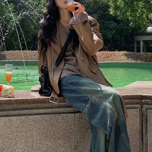 Women's jacket 2026 spring/aut - Vintage Fashion Instagram review and price