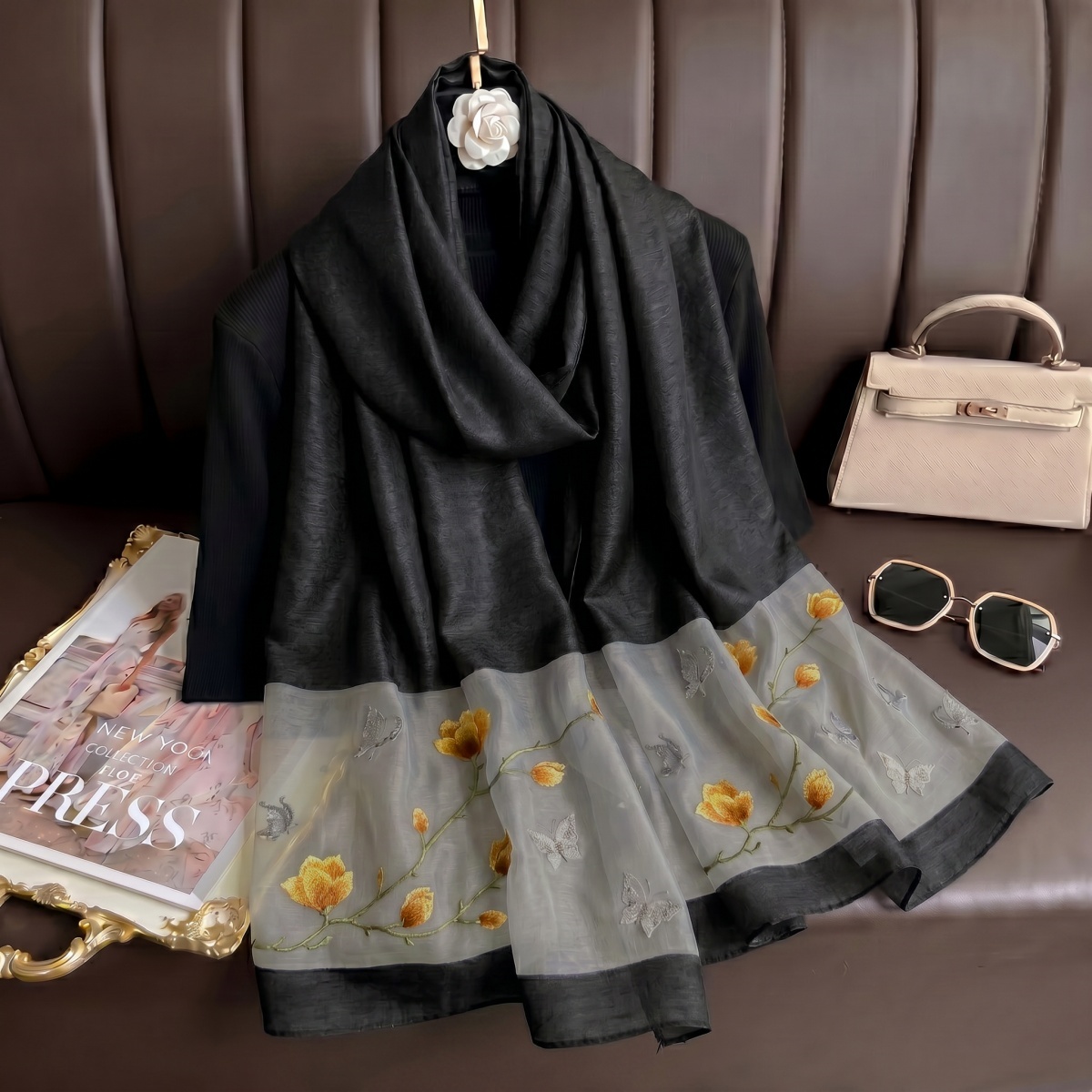 Scarf Print Hijab Bandana Silk - Vintage Fashion Hijab review and price